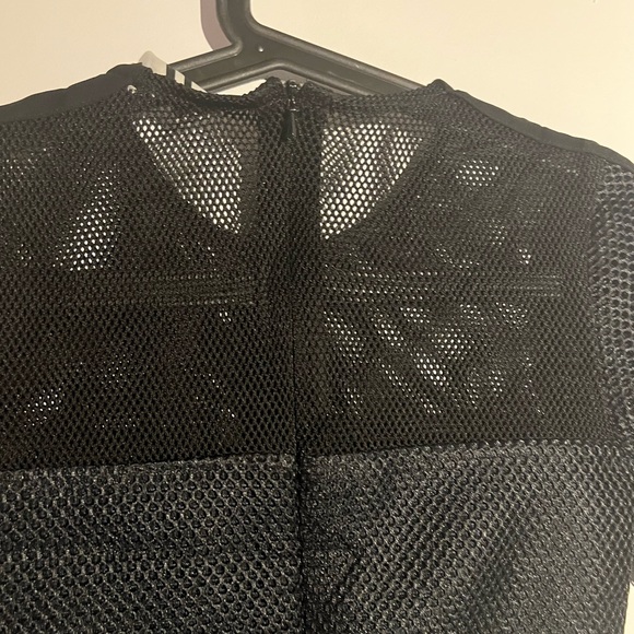 TOPSHOP Unique black mesh dress - Picture 4 of 5